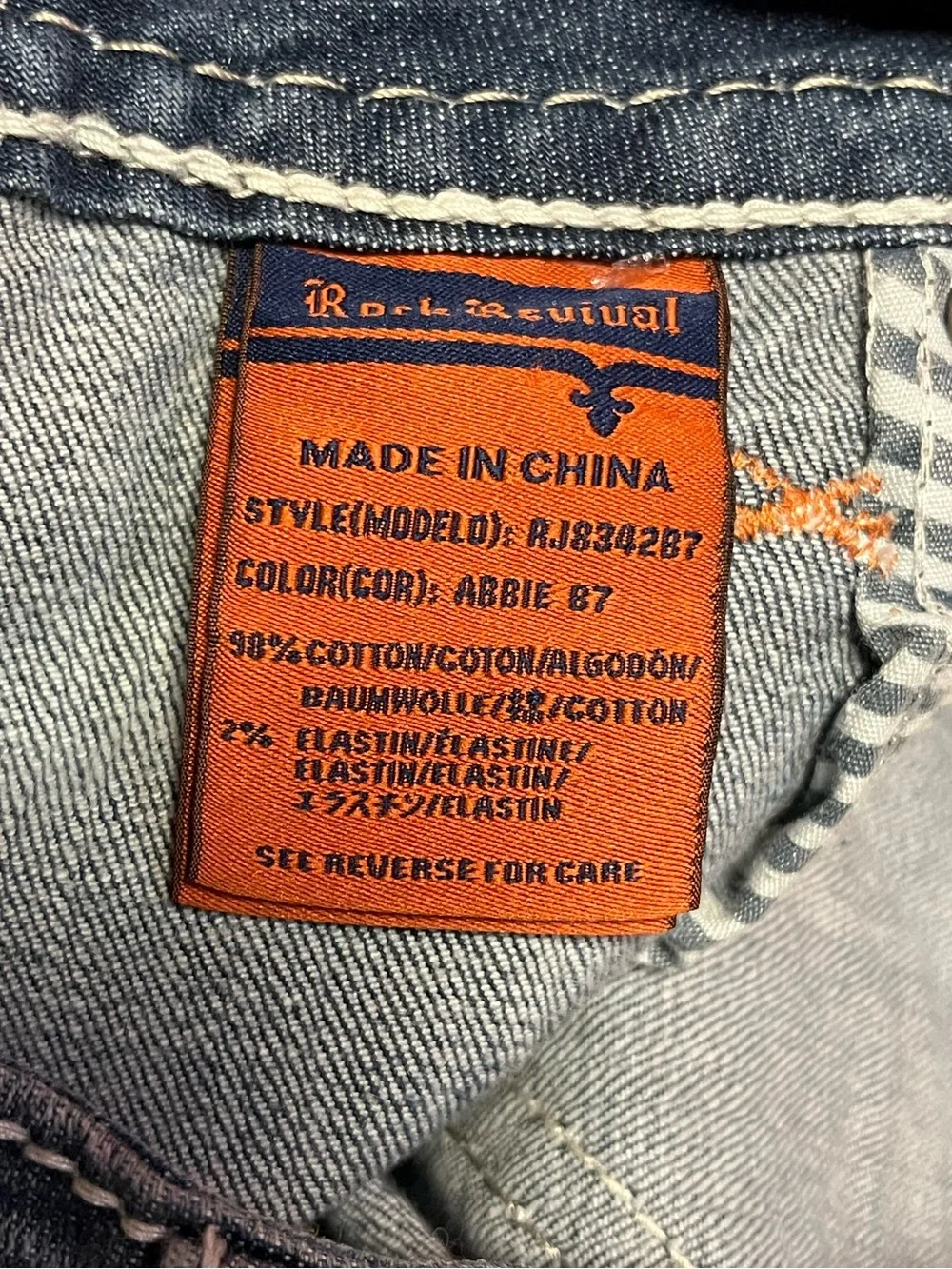 Rock Revival Abble Boot Jeans 29 Flap Pocket Bootcut Stretch Y2K Faded Western